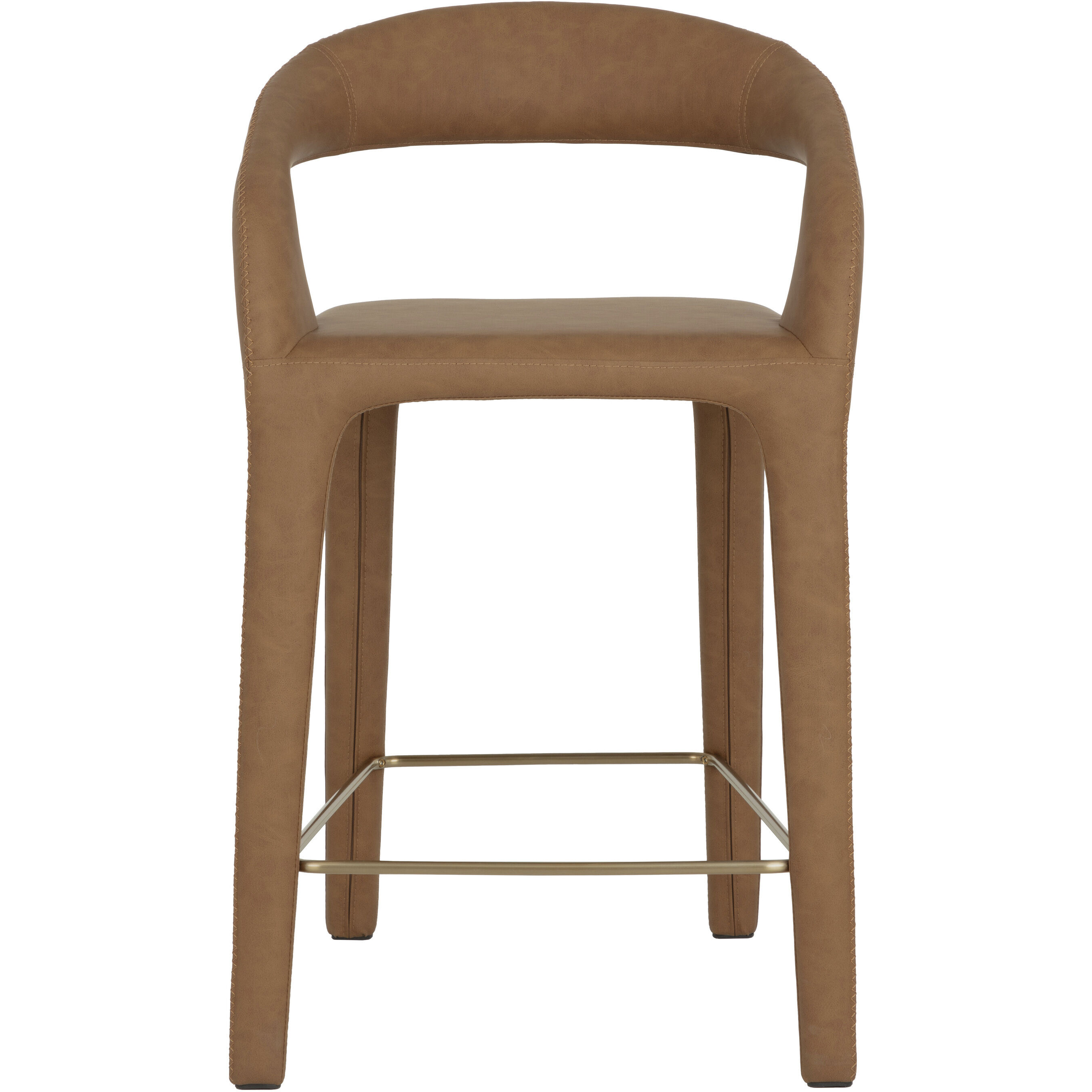 Atika 37 inch Milliken Cognac Counter Stool